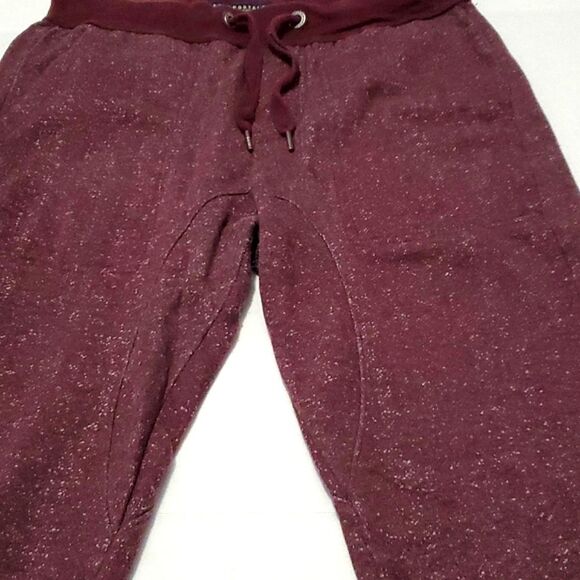 Aeropostale Burgundy College Comfy Athleisure Loungewear Sweat Joggers - Picture 5 of 11